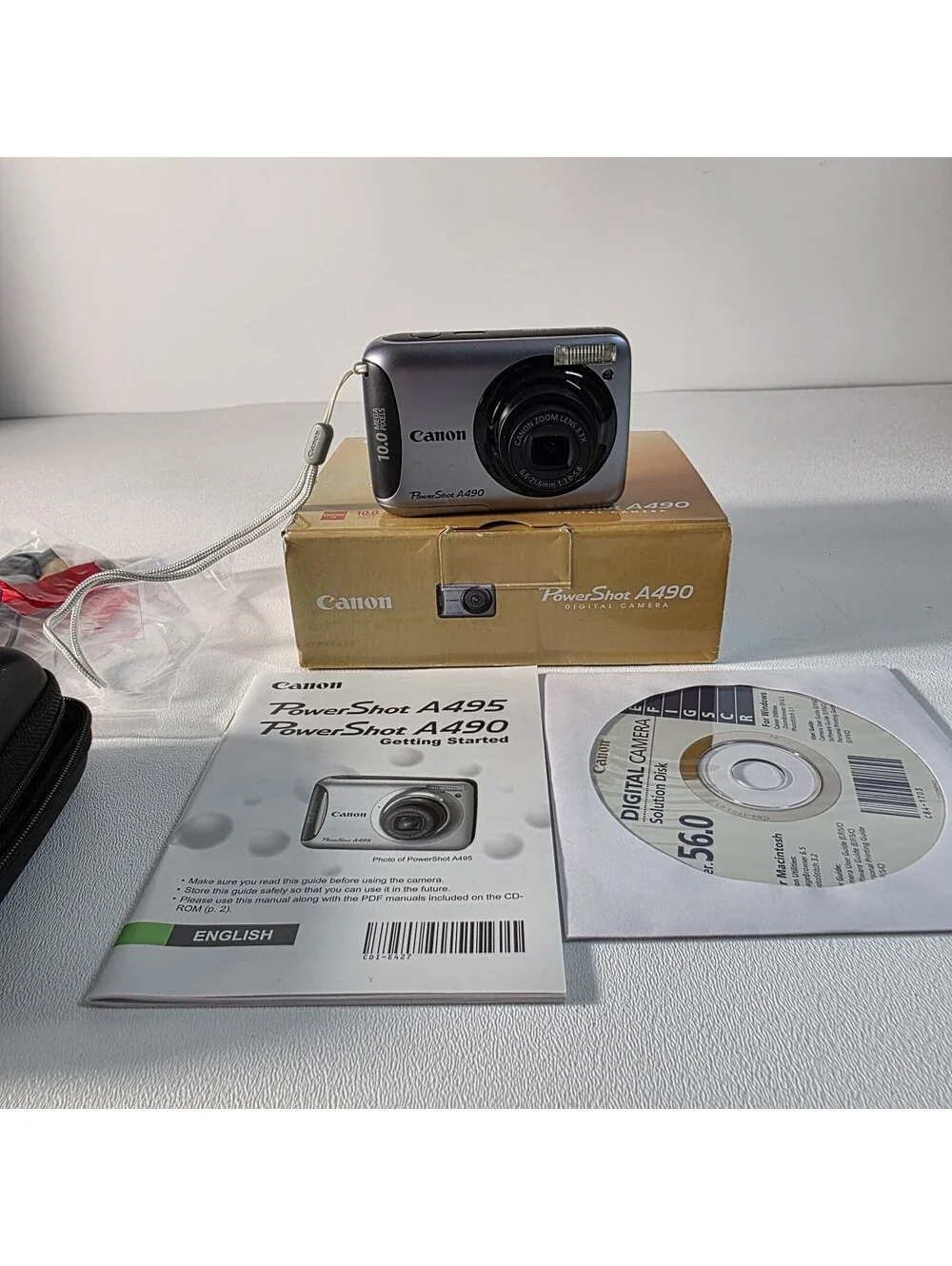 Canon PowerShot A490 10.0MP Digital Camera Silver 2.5